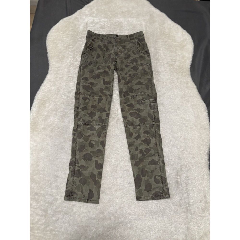 Lucky Brand The Cargo Womens Camo Green Pants‎ Size 00/24